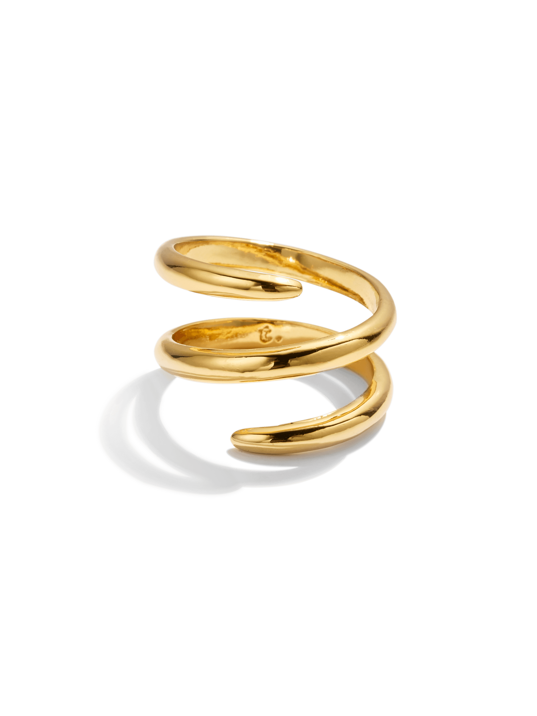 Gold swirl ring sale